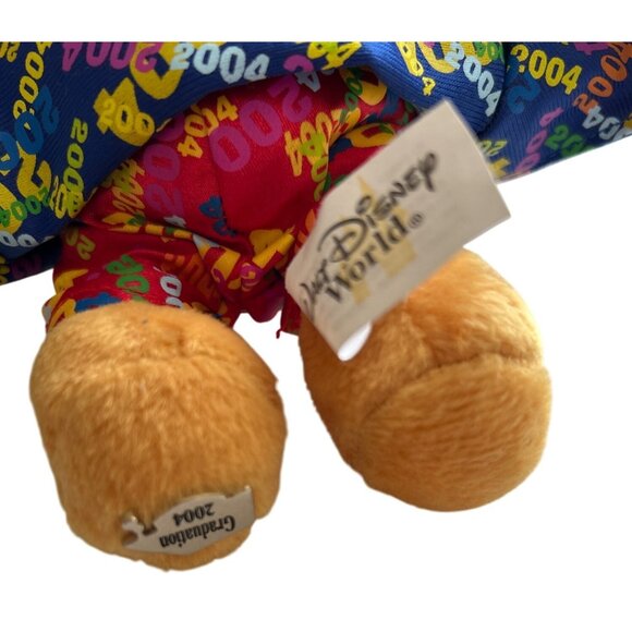 Vtg Disney Winnie The Pooh Graduation 2004 Plush Toy Cap & Gown 8 Inches Tall - Picture 5 of 7